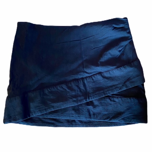 FREE PEOPLE That's a Wrap Black Stretch Mini Skirt - Picture 2 of 9